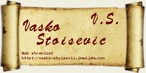 Vasko Stoišević vizit kartica